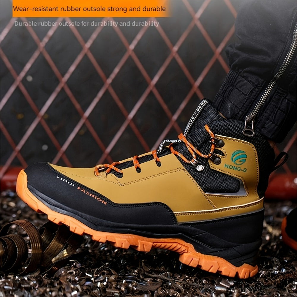 Men's Work & Safety Boots - Steel Toe Protection & Puncture Resistant 156005