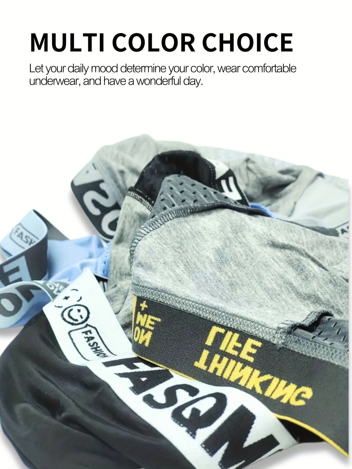 4 Pcs Men's Fashionable, Comfortable, Sexy, Breathable Mesh High Elasticity Patchwork Four Corner Underwear Is A Great Gift Item