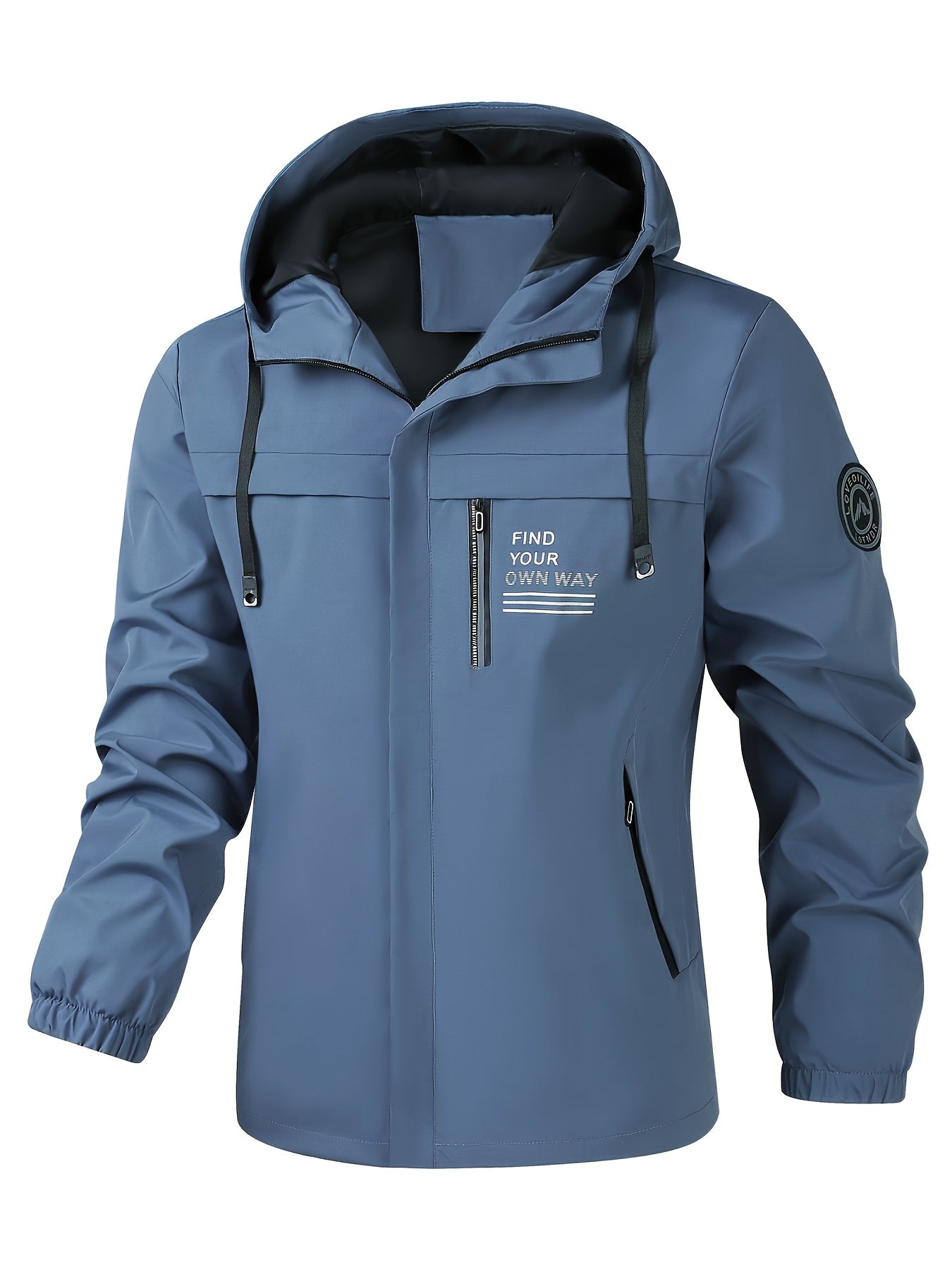 Men'S Sturdy Alpine Jacket - Premium Wind-Resistant Mountaineering Coat Featuring a Hood And Zippered Pockets - White Outdoor Skiing, Hiking, Snowboarding Windproof Parka - Washable Winter Jacket, Adventure Gear, Long-Lasting Quality