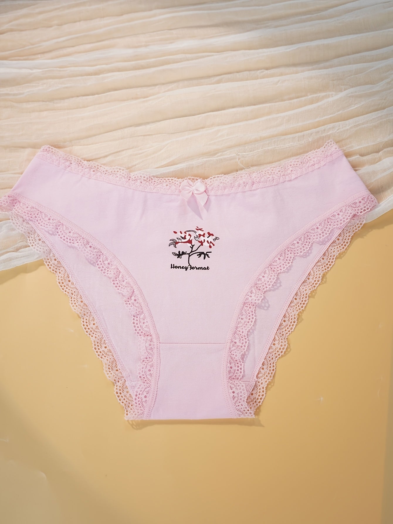 5pcs Women'S Underwear - Soft Breathable Low-Rise Briefs with Contrast Lace Trim, Seamless & Non- Restrictive Design, Light -Friendly Fabric for Everyday &, Comfortable & Stylish Lingerie, Underwear For Women, Underwear For Women High Quality