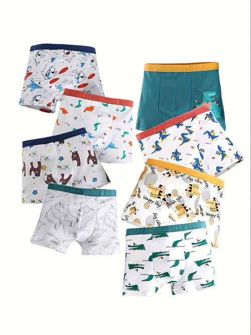 Boys' Boxer Briefs - 8-Pack Cartoon Print