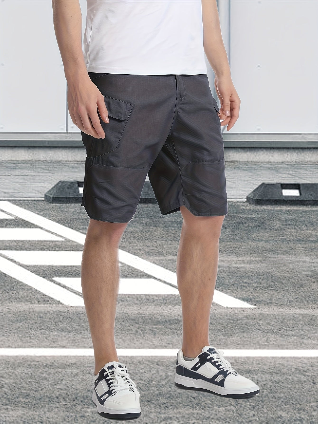 Men’s Cargo Shorts, Breathable Quick Dry Tactical Work Pants with Multi-Pocket Design