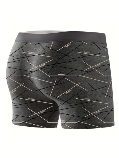 4pcs Men's Panties Line Terms Men's Boxer Long Breathable Skin-friendly Sports Gym Pants Trend Men's Boxer Shorts