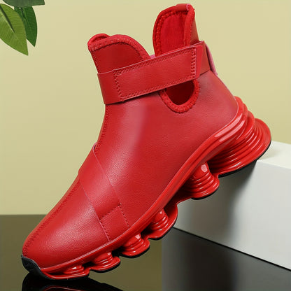 Men's Casual Sneakers, High-Top Autumn/Winter Shoes, Blade Running Shoes, Slip-Resistant, Wear-Resistant, Shock-Absorbing, Sports Casual Walking Shoes