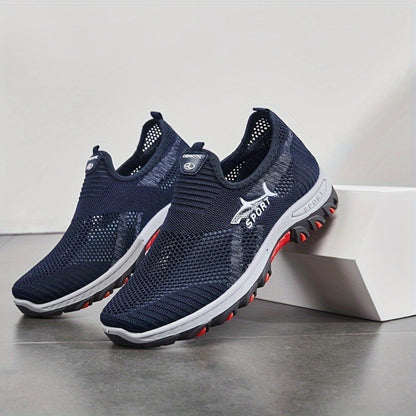 Men's Athletic Shoes - Breathable Comfort & Slip-On Ease