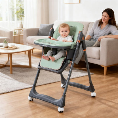 Baby High Chair - Foldable Adjustable Cochildor 3-in-1