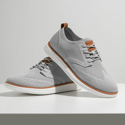 Bruno Marc Men's KnitFlex Craft Mesh Oxfords Sneakers Casual Dress Lace-Up Lightweight Walking Shoes