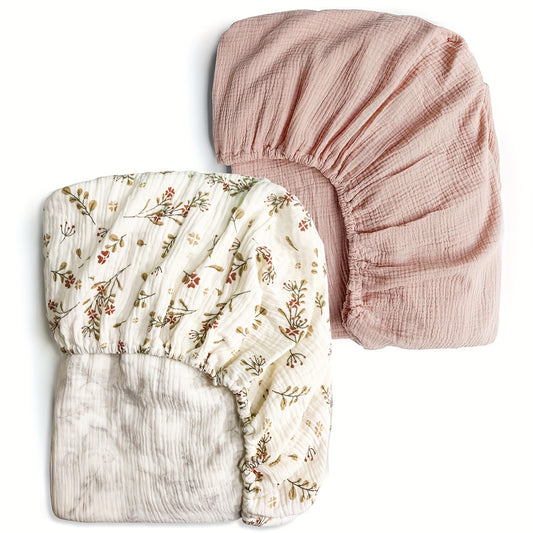 Crib Bedding - 2-pcs Breathable Muslin Cotton – main product image