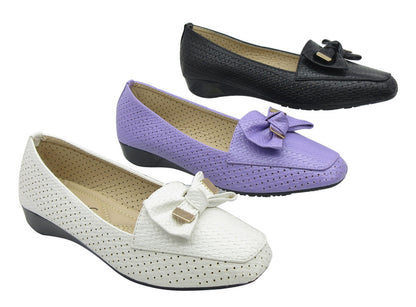 Elegantly Chic Women's Slip-On Fashion wedge Shoes with Cushioned Insole and Stylish Design for All-Day Comfort and Versatile Wear Perfect for Casual Outings, Office Essentials, and Effortless Style"