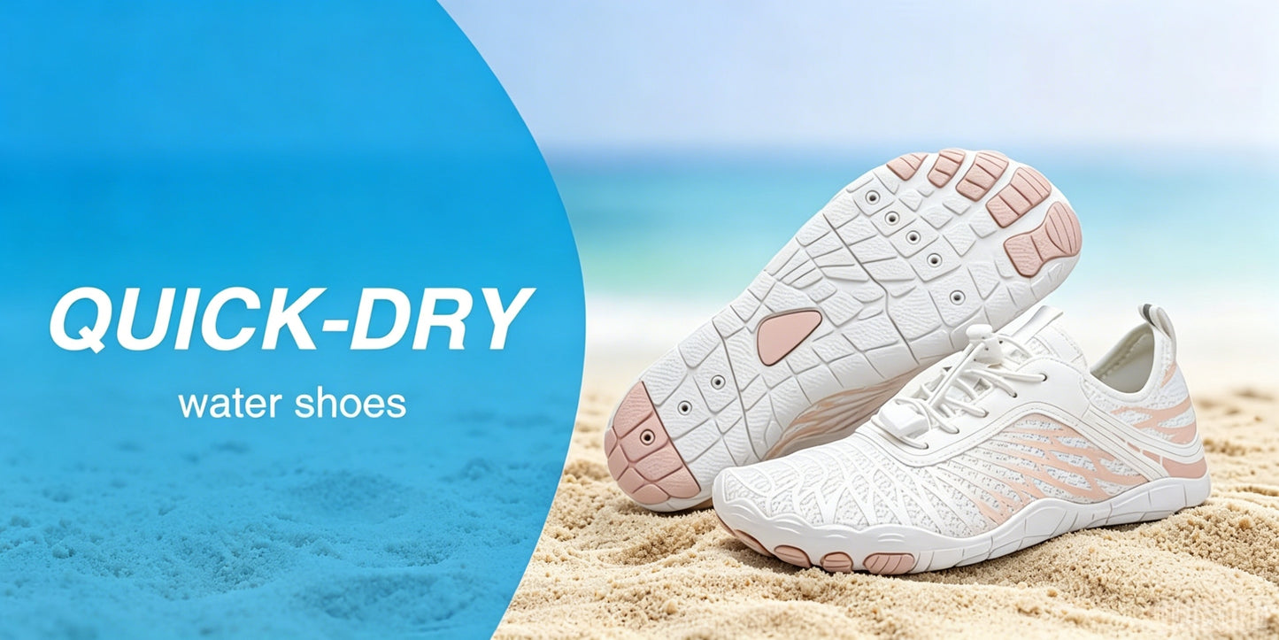 Women'S Barefoot Walking Shoes, Water Shoes for Women, Athletic Walking Footwear with Wide Toe Box, Non-Slip Breathable Lightweight Barefoot Vitality Water Shoes for Women, Beach Pool Swim Women'S Shoes
