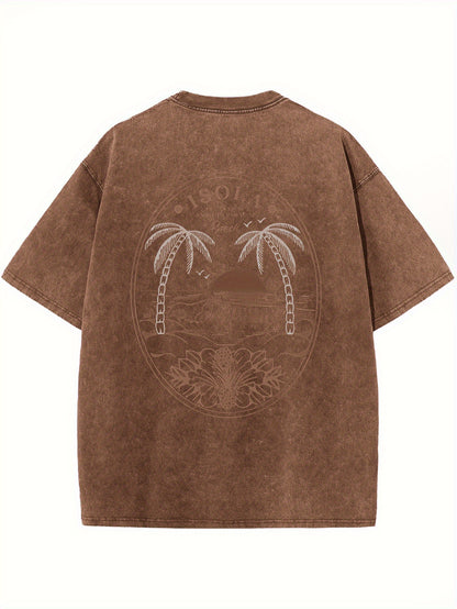 3pcs Combination Pattern Printed T-shirt, Men's T-shirt, Summer Casual Short Sleeve T-shirt