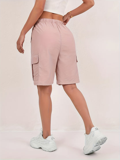 3pcs - American Retro Women's Shorts - Casual Beach Pants - Fitted Straight And Wide-leg Shorts for Women, with Adjustable Drawstring Waistband And Machine-washable Fabric, Perfect for Summer Casual Wear