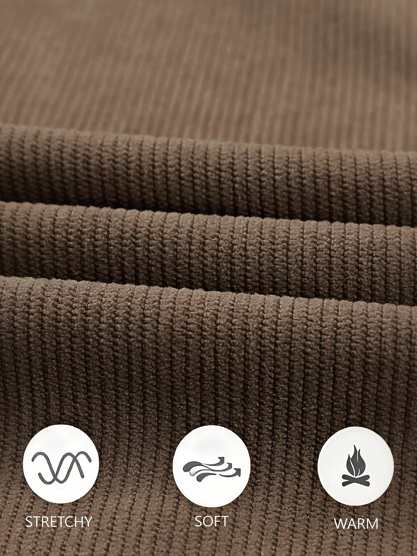 Men'S Solid Corduroy Straight Pants, Retro Pocket And Drawstring Waist, Breathable All-Season Trousers, Casual Daily And Workwear, Machine Washable, Comfortable Straight Fit Pants for Daily Activities