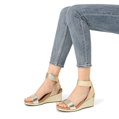 Womens Open Toe Elastic Ankle Strap Platform Wedge Sandal Summer Shoes, Stable Durable, Comfy Soft, Simple Chic, Casual, for party, dance, shopping, walk, office, beach