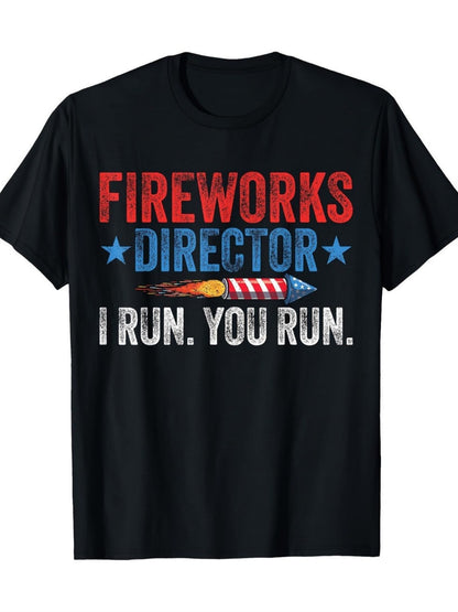 Men's Patriotic T-Shirt - Crew Neck Short Sleeve Weekend Style 559269