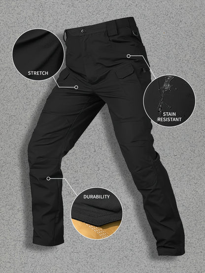 4 Pairs of Men's Lightweight Work Pants - Durable, Breathable And Quick-Drying, with Multiple Pockets, All-Season Straight-Leg Pants Suitable for Outdoor Adventures And Construction, Hiking Pants - Perfect Birthday/ Anniversary Gifts