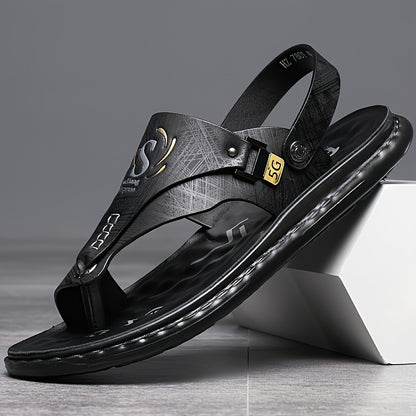 Men's Beach Shoes, Open Toed Sandals, Casual Summer Sports Thick Soled Slippers, New Sandals Suitable for Beach Walks And Outdoor Activities