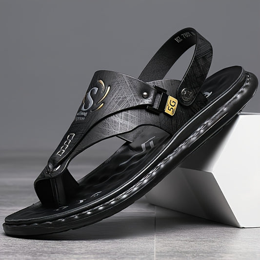 Men's Beach Shoes, Open Toed Sandals, Casual Summer Sports Thick Soled Slippers, New Sandals Suitable for Beach Walks And Outdoor Activities
