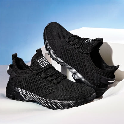 [Thick-Soled Sneakers] Men's Fashionable Thick-Soled Casual Sneakers - Non-Slip And Durable, Men's Walking Shoes - Suitable for Hiking And Outdoor Activities, Comfortable Lace-Up Design, Casual Shoes, Tennis Shoes, Perfect Choice for Spring And Autumn, Tr