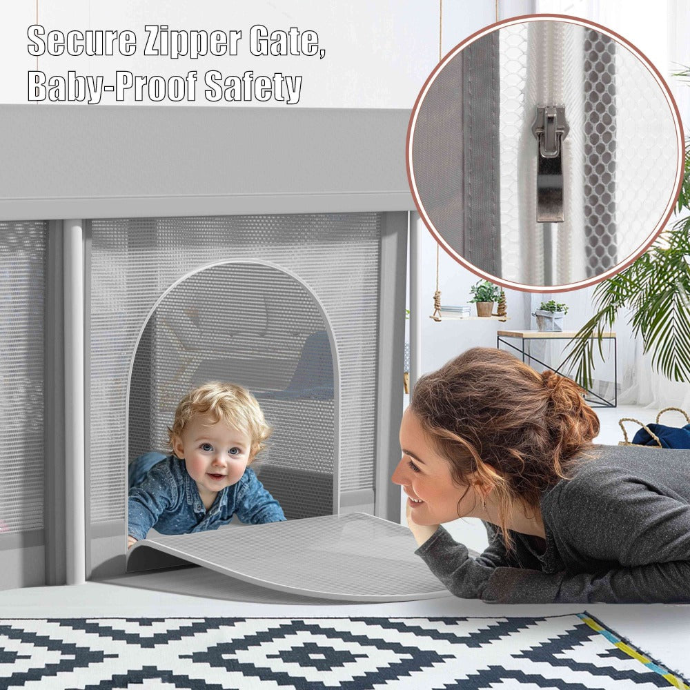 Baby Playpen - Portable Foldable Safe Lightweight