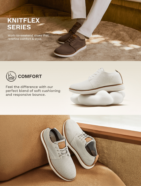 Bruno Marc Men's KnitFlex Breeze Mesh Sneakers Oxfords Lace-Up Lightweight Casual Walking Shoes