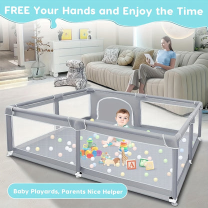 Baby Playpen - Breathable Soft Inch X50
