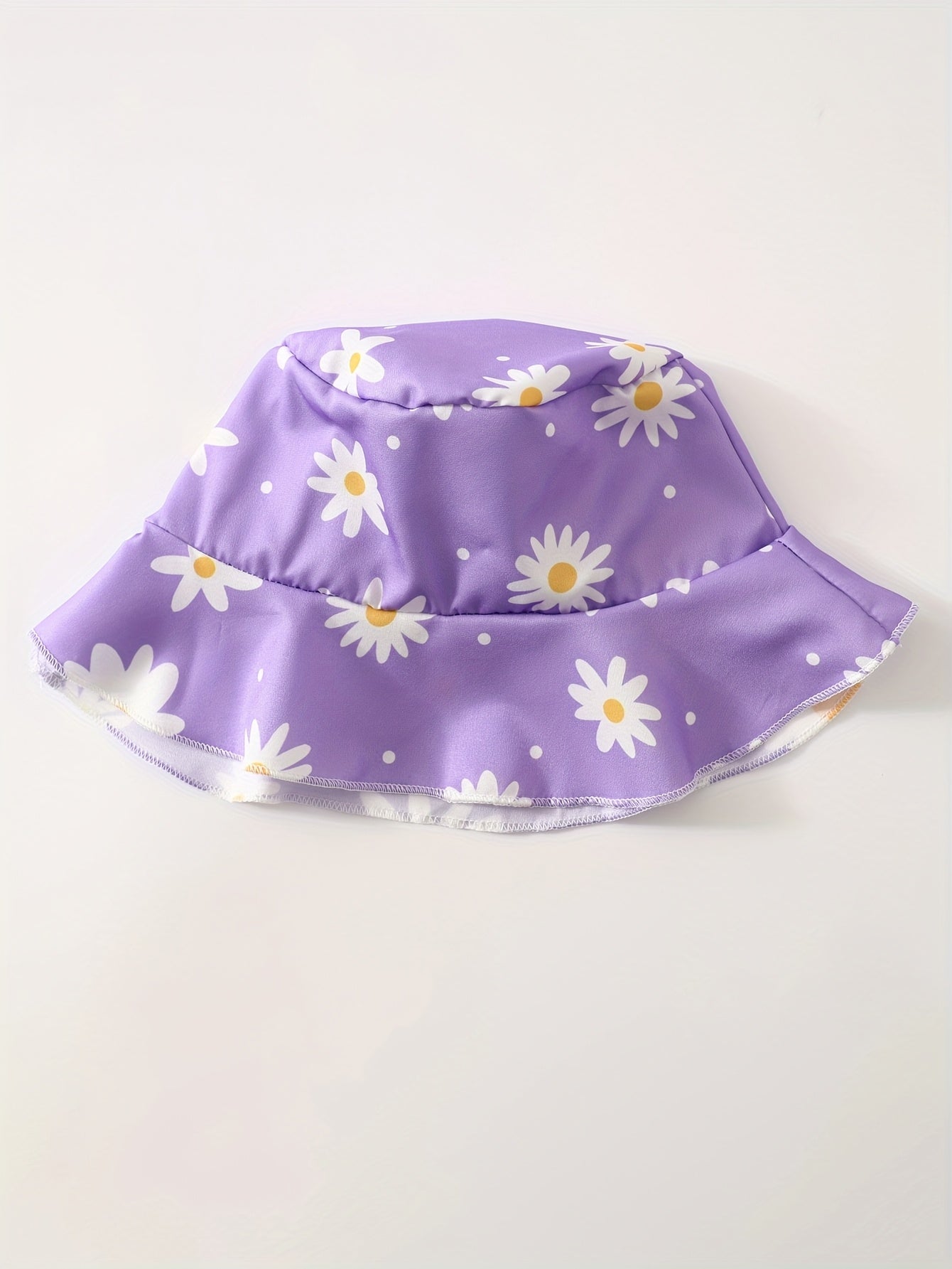 Summer Girls Flower Print Dress Children's Casual Dress Spring/Summer Popular Western Style Little Girl Fashion Versatile Casual Print Full Print Dress (including Hat)