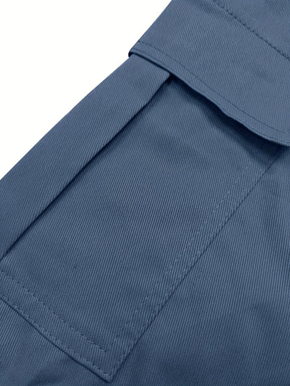 Men's Black Polyester Cargo Shorts - product view 33