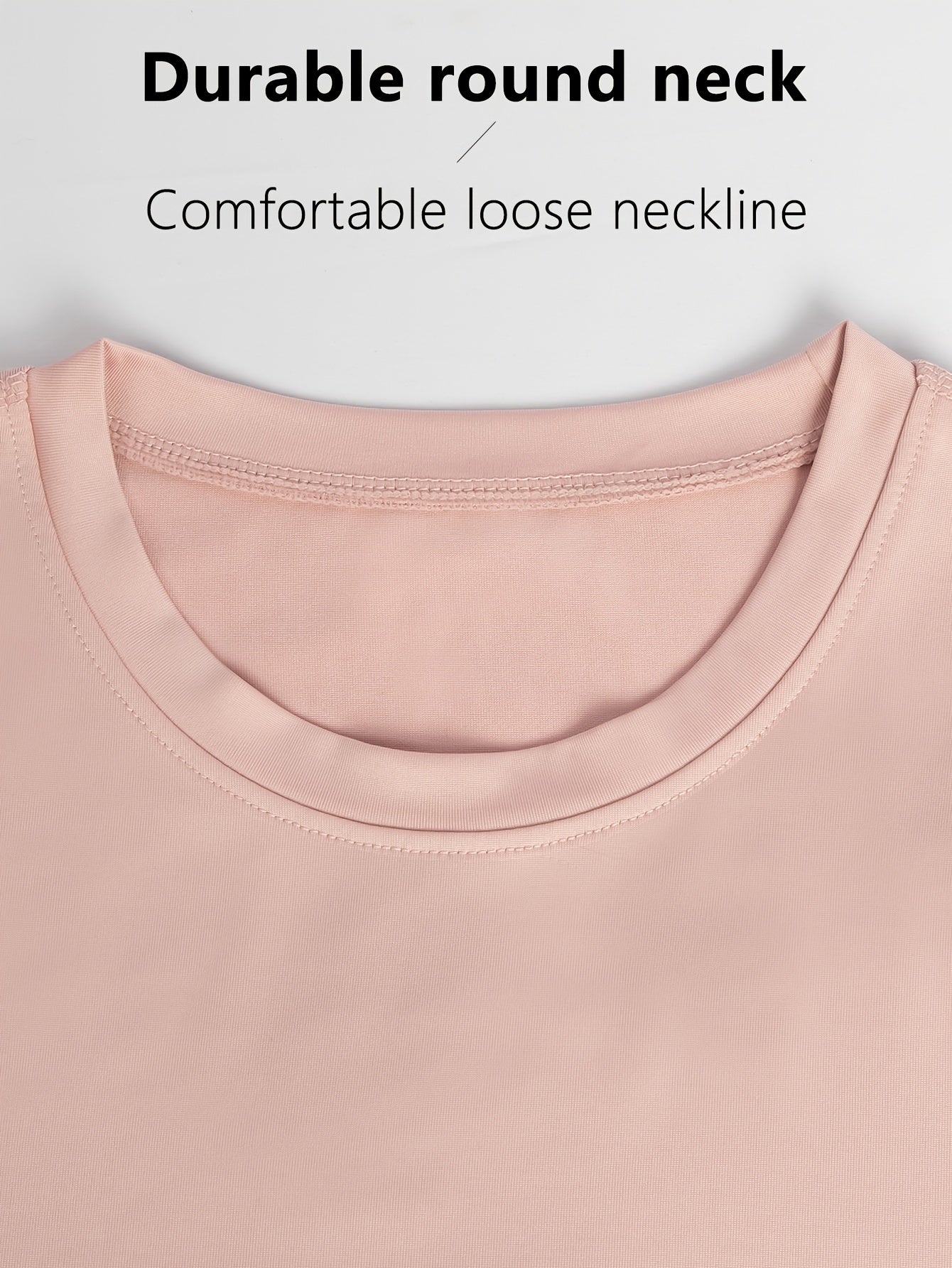 4pcs Solid Sports Tee Round Neck Slim Stretchy Ideal for Yoga Gym Workouts Women'S Athletic Wear Sporty Style Clothes Gym Shirts Workout Tops Oversized Gym Shirts Fitness Outfit, Summerwins