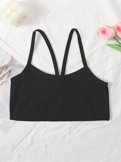 Girls Training Bras - 12-Pack Seamless Cross-Strap Set