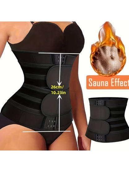 Neoprene Waist Trimmer Belt for Women Body Shaper Sauna Sweat Tummy Control Instant Flat Stomach