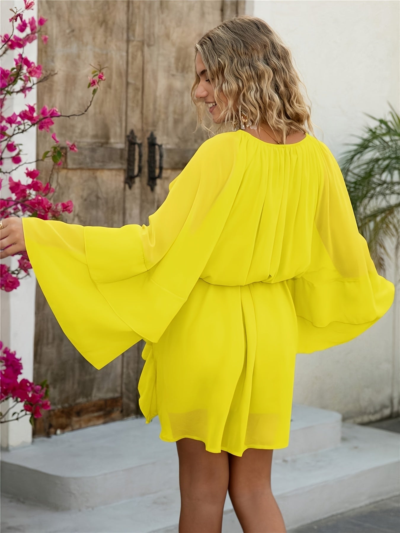 Chic Elegant Women'S Chiffon Layered Ruffle Loose Dress | Spring Summer Casual Vacation