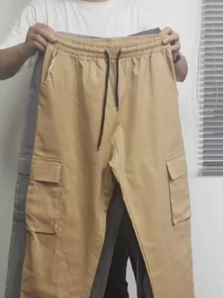 Women's Black Dark Gray Light Grey Khaki Cargo Cargo Pants - product view 6