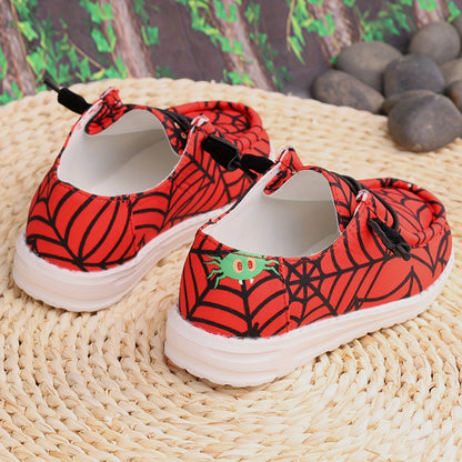Lightweight And Breathable Mesh Sneakers for Boys, Perfect for Casual Wear Both Indoors And Outdoors During The Spring And Fall, Including Halloween Loafers