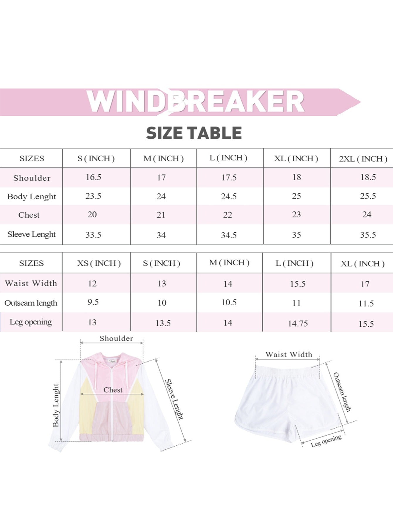 Women's 80s 90s Tracksuit 2 Piece Long Sleeve Outfits Retro Windbreaker Sport Set, Pink Yellow & White Patchwork Zip Elastic Waist Sportswear for Active Lifestyle