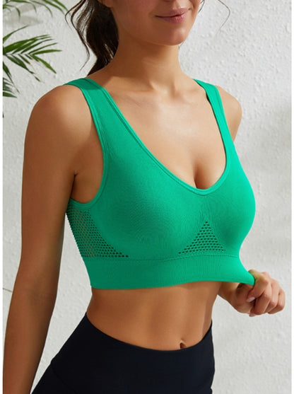 4pcs Women's Plus Size Sports Sexy Seamless Full Support Teenage Breathable Bra High Support