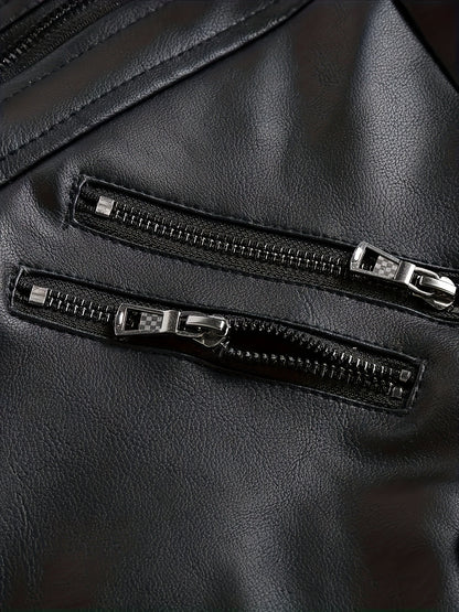 Men's Fashion Zipper Hooded Jacket Multi-Pockets - Great for Spring Outdoor Cycling, Street Cycling
