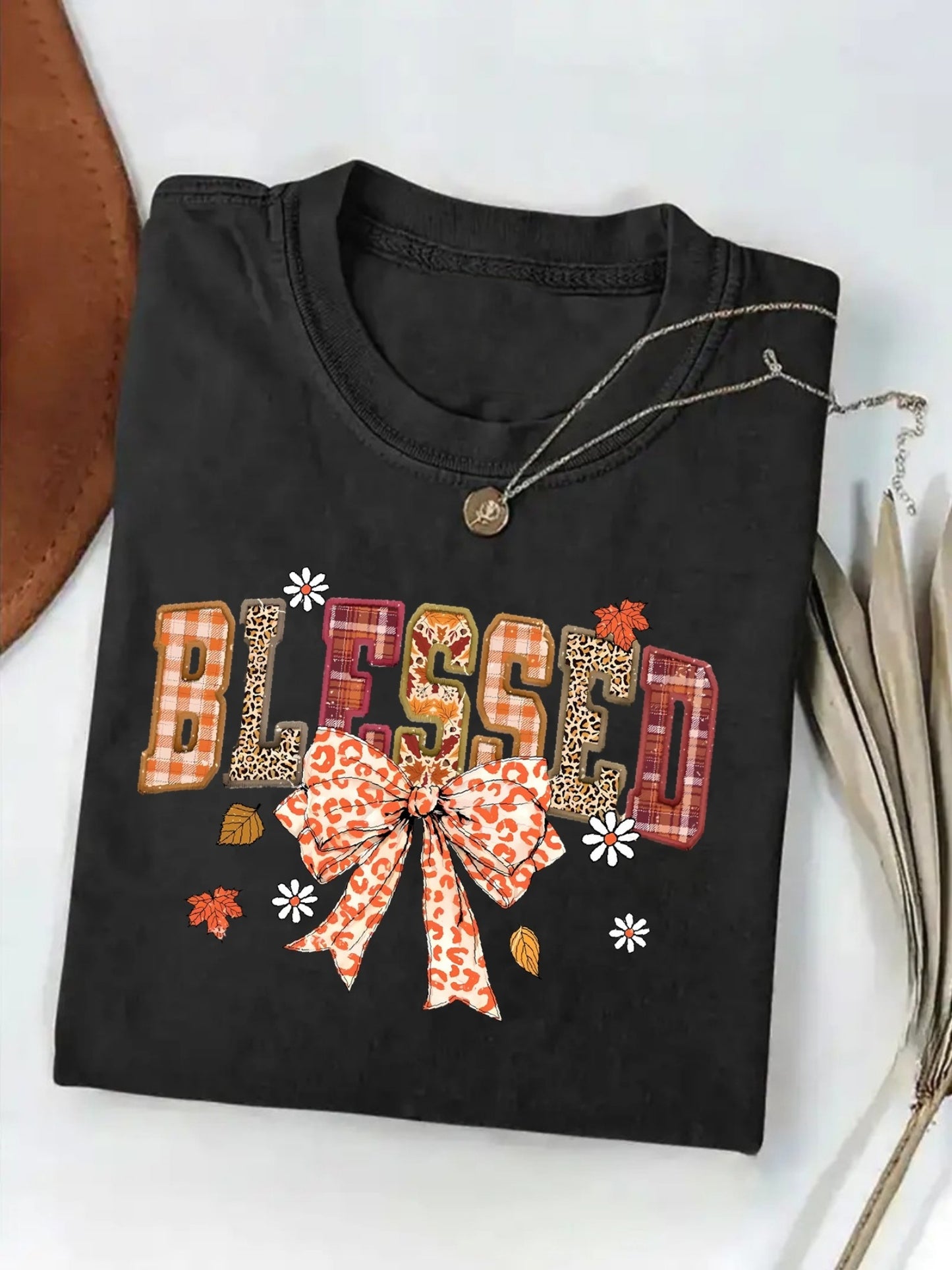 Women's Orange Polyester Oversized Short-Sleeve T-Shirt - product view 14
