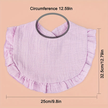 Muslin Baby Bibs 10-Pack - Adjustable Drool Bibs
