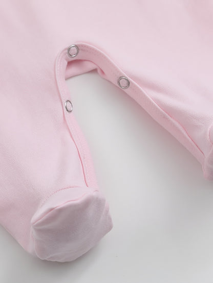Baby Cotton Onesie with "My Great Grandma Loves Me" Lettering - Soft Long Sleeve Newborn Romper, Easy On/Off Outfits Suitable for Spring Summer Fall, Grandma-Themed Clothing, Perfect for Outdoor