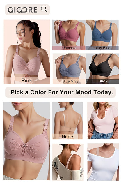 6pcs Set of Sexy Wireless Seamless Push-Up Bras for Women