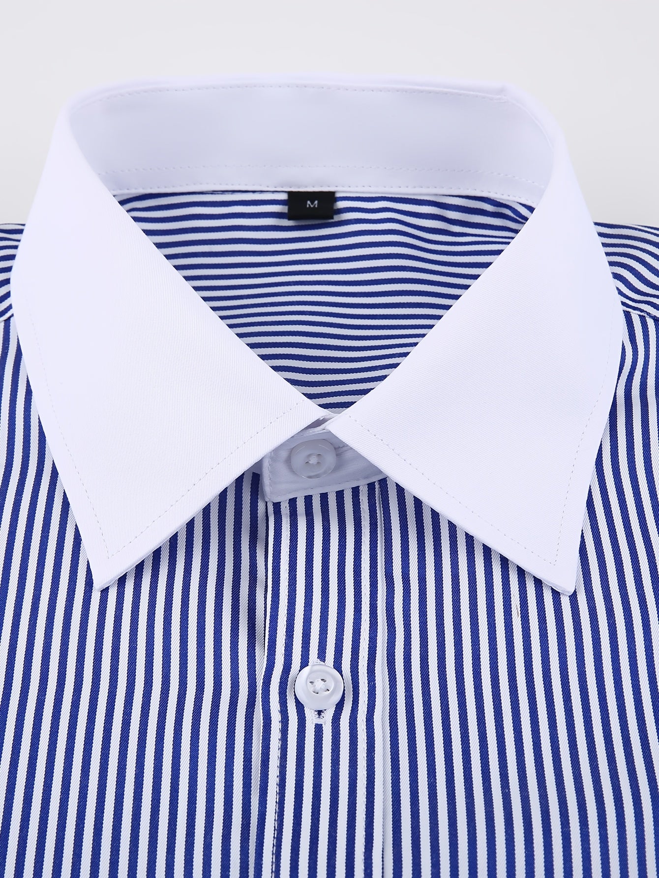 2026 French Cuff Dress Shirt 1pc For Men With FREE Random Cufflinks Set - Luxury Formal Wedding Shirt, Business Office Elegant Attire