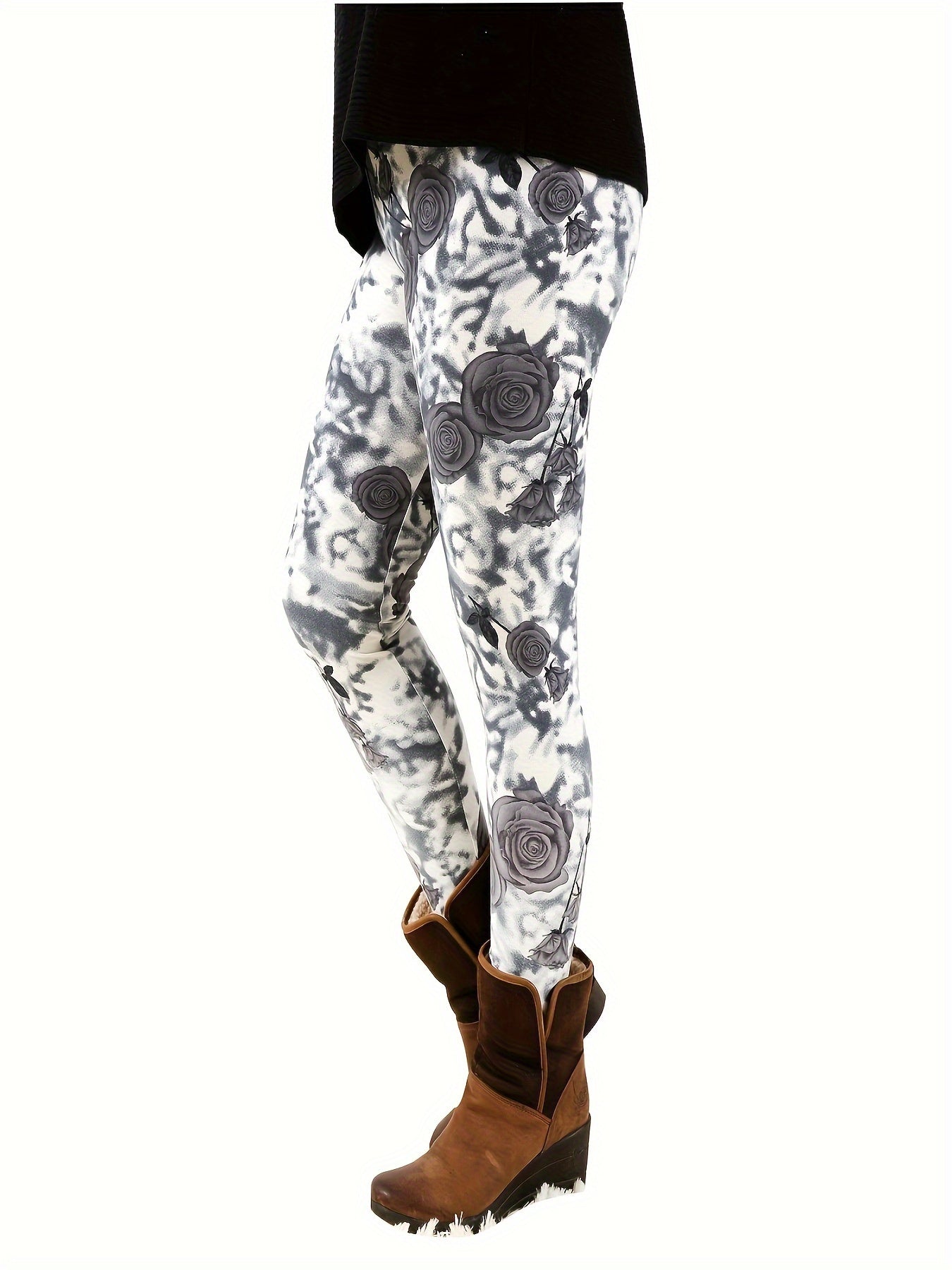 Leggings for Women Tie-Dye & Printed Fashion Leggings Regular/ One Size