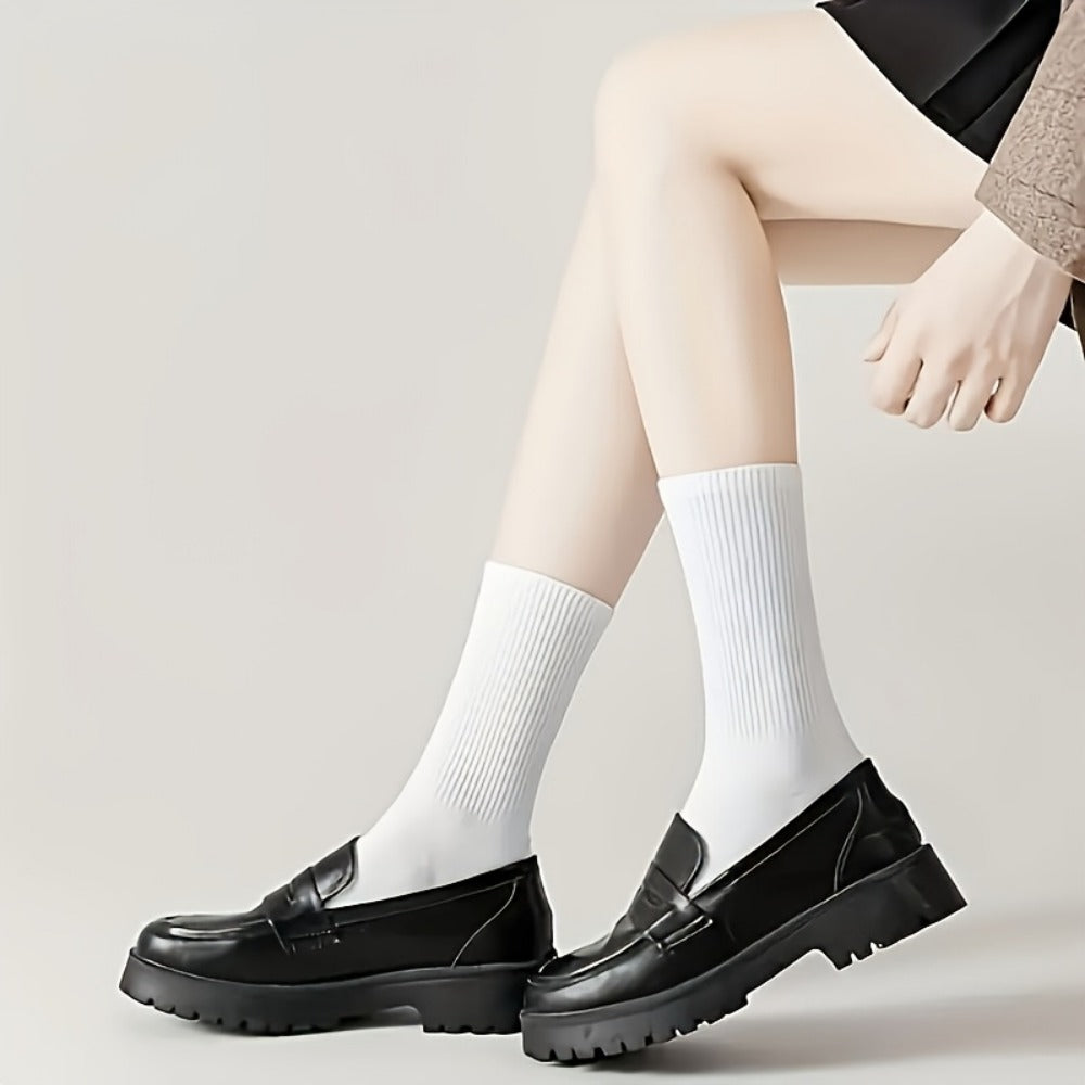 Unisex Athletic Crew Socks - 10-Pair Pack