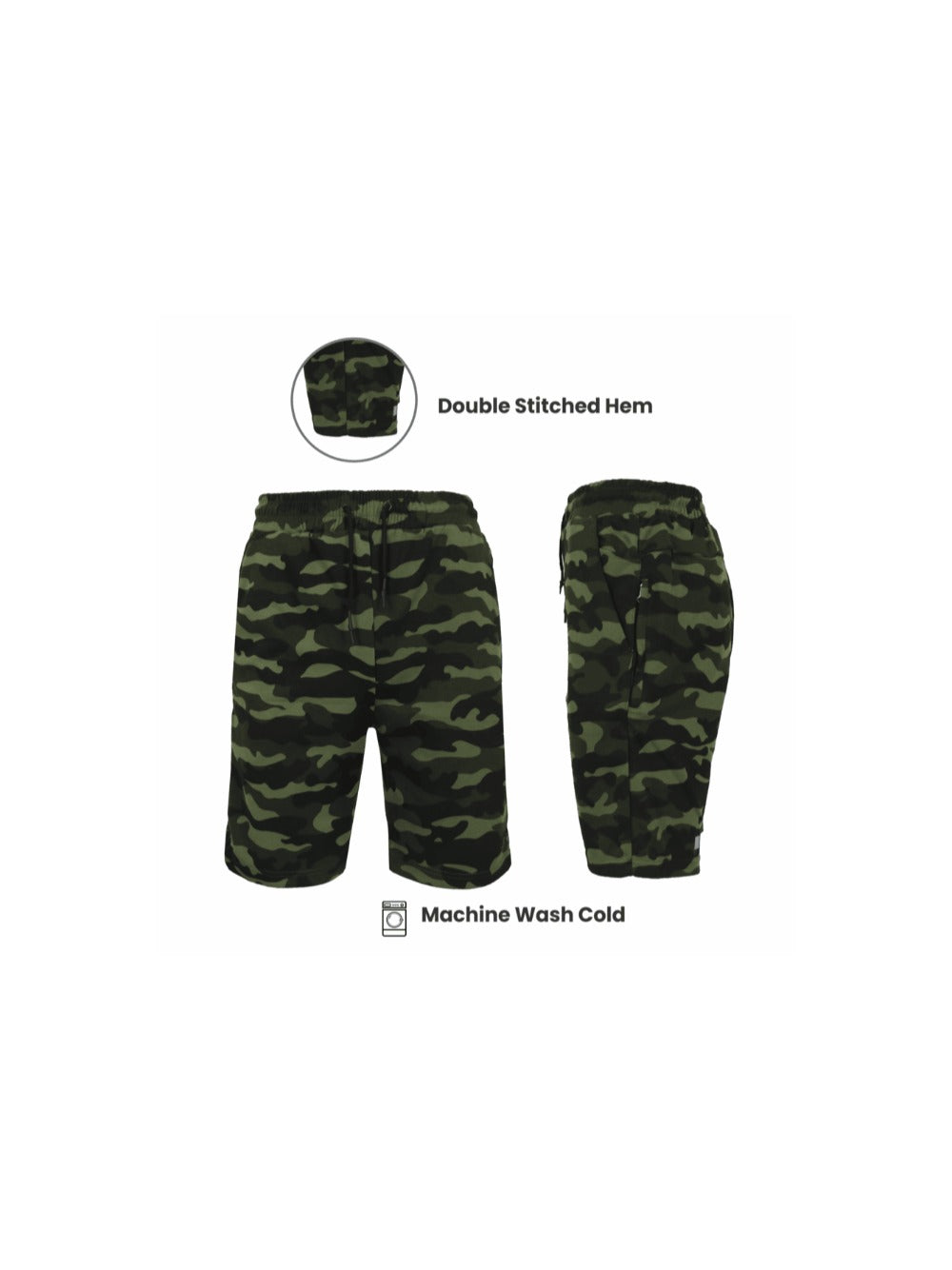 Men's Casual Shorts - Drawstring Waist With Pockets