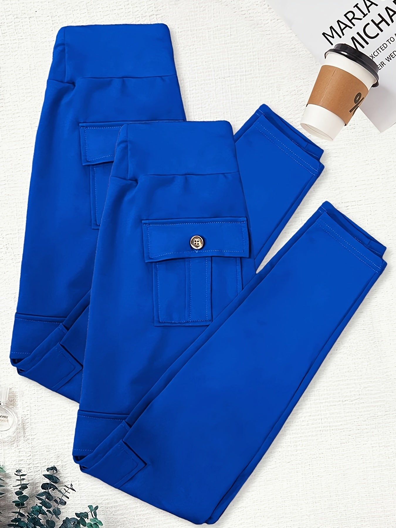 High-elastic Tight Nine-inch Pants, Hip-lifting Fitness Pants, High-waisted And Belt-cinching Yoga Pants With Pockets, Outdoor Running Sports Pants