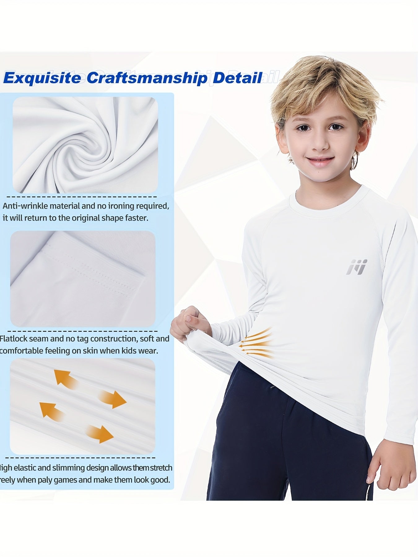 2pcs/Set Boys And Teenagers Round Neck Suit Quick Dry Fishing Running Swimming Polyester Clothes Two-Piece Basic Style Boys Clothes for Summer Outdoor Activities, for Outdoor