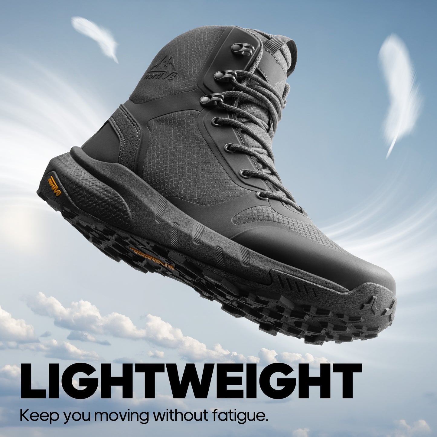 Men's Mid Tactical Boot Comfortable Waterproof Lightweight Boots with Zipper for Work All Day Non-Slip Outdoor Motorcycle Combat Boots