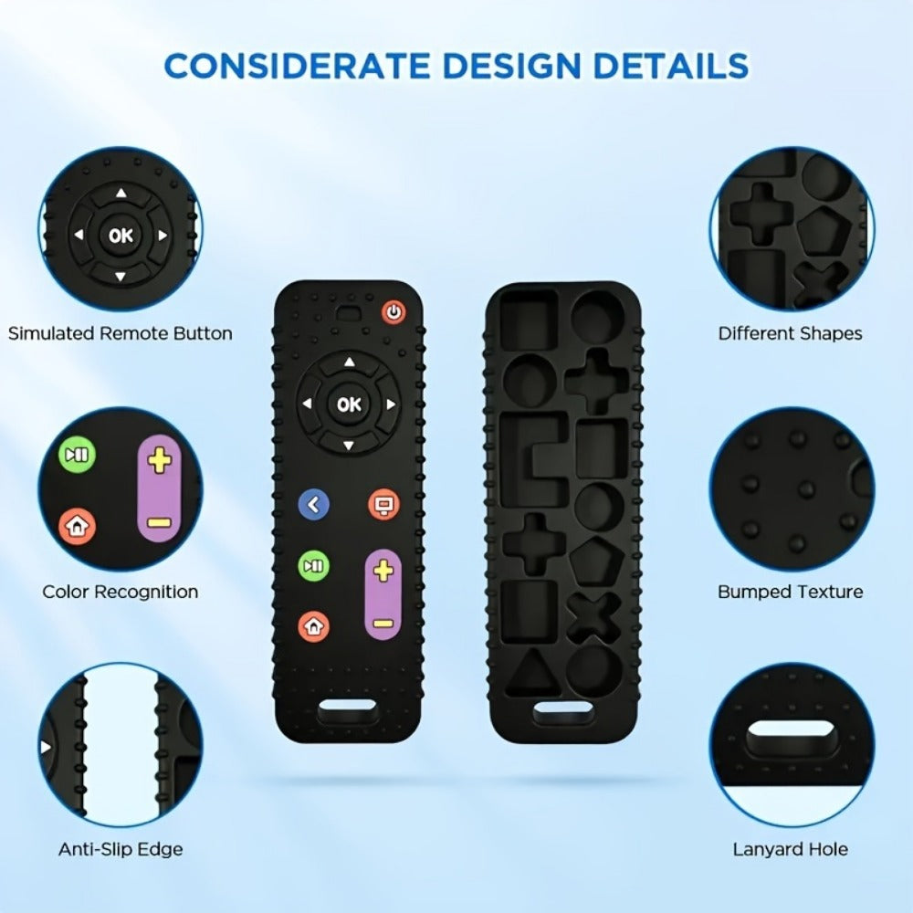 Baby Remote Control Teething Toys - Soft TV remote and game controller chew shapes