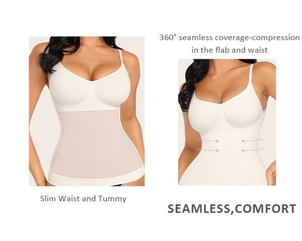 Womens Tank Top Shapewear Tummy Control Tops Cami Tank Compression V Neck Camisole